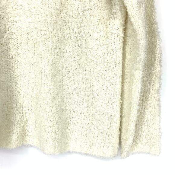 LOU & GREY Sweater Women's Size S Crewneck Pullover Fuzzy Long Sleeve Cream - Picture 4 of 6